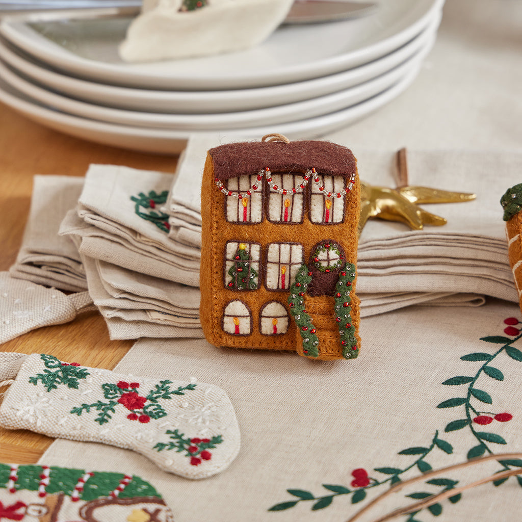 Christmas Townhouse Ornament