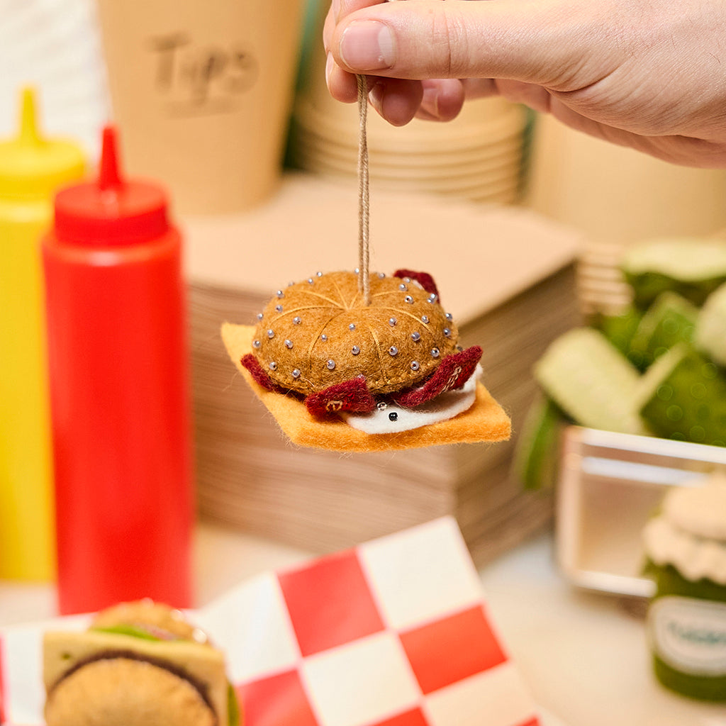 Cheese Breakfast Sandwich Ornament