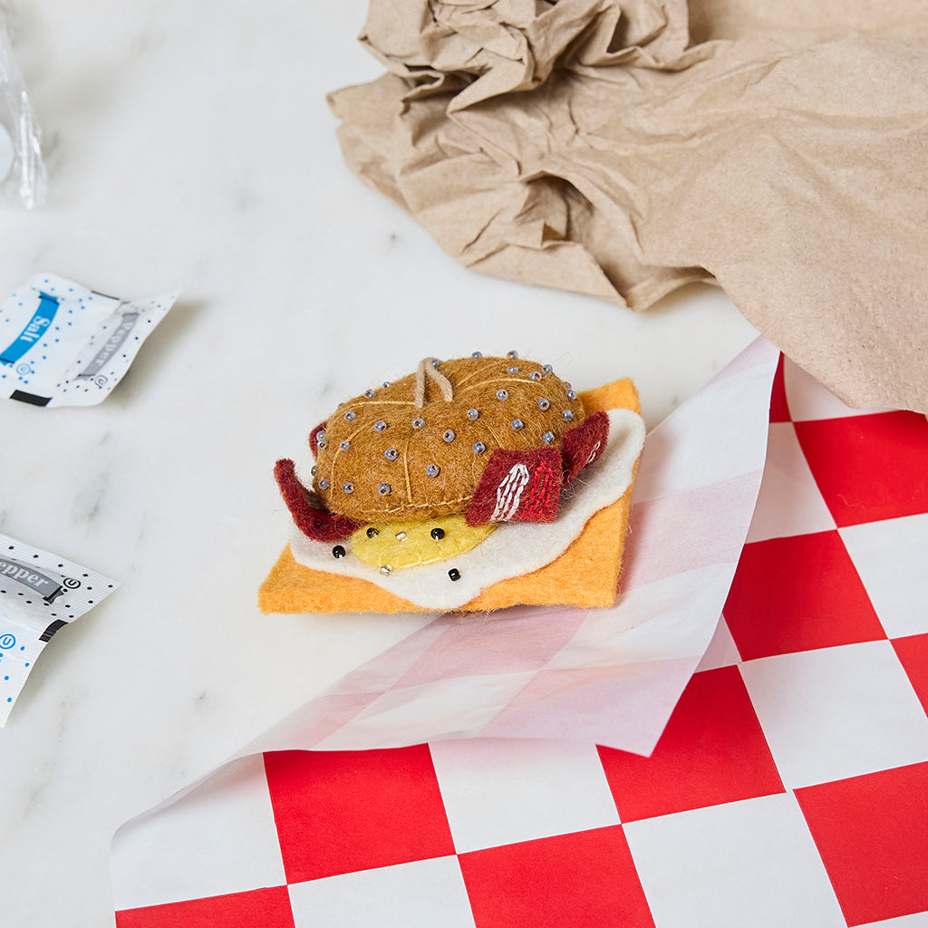 Cheese Breakfast Sandwich Ornament