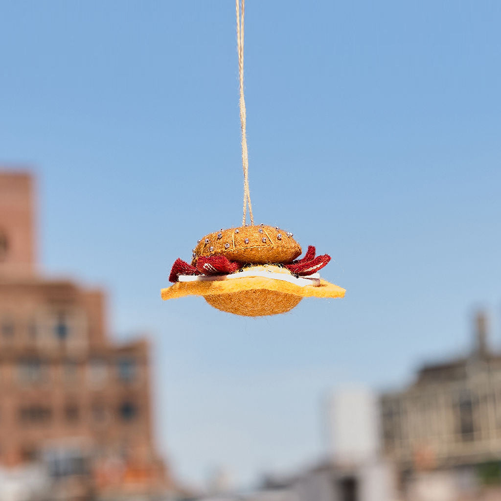 Cheese Breakfast Sandwich Ornament