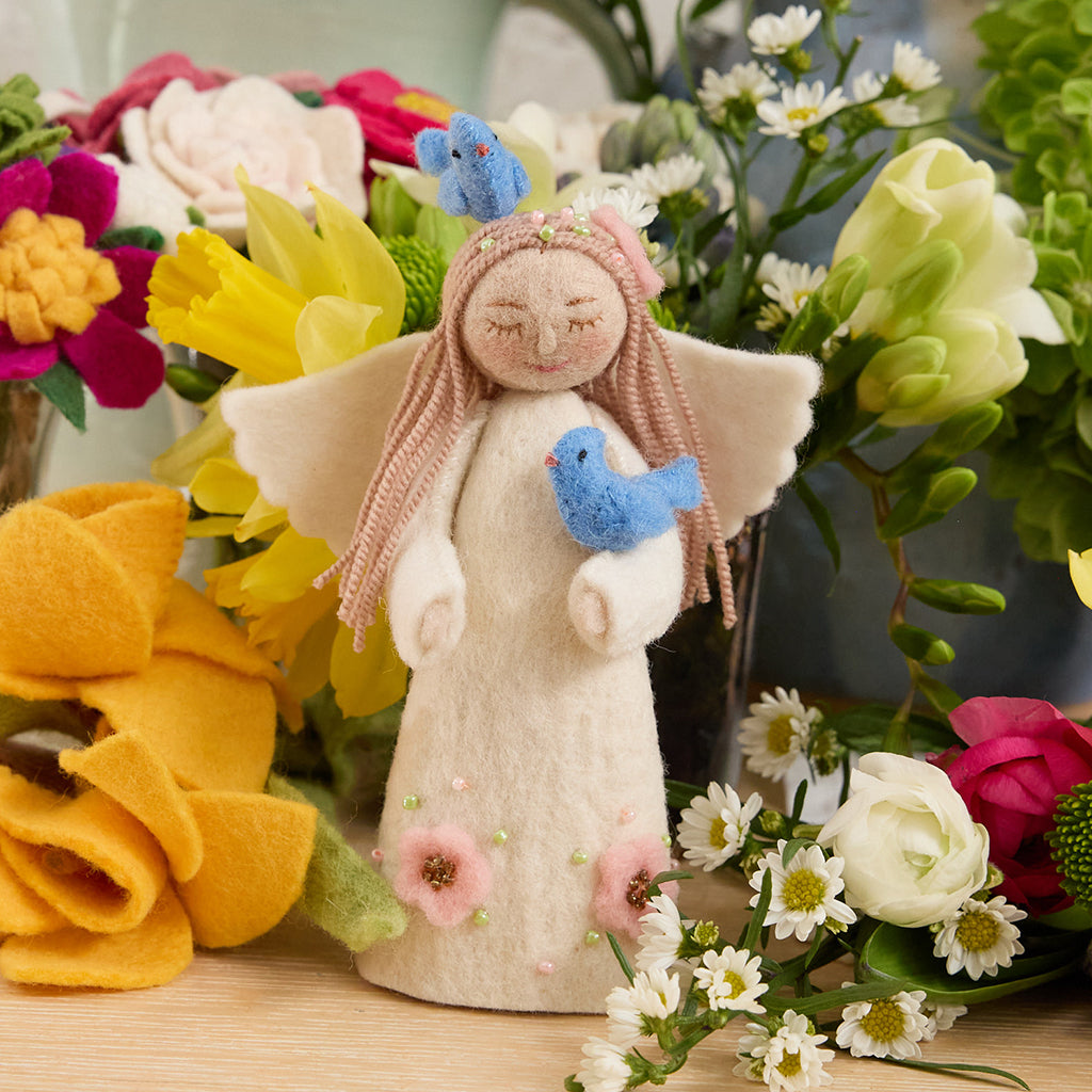 Spring Angel Birds Ornament