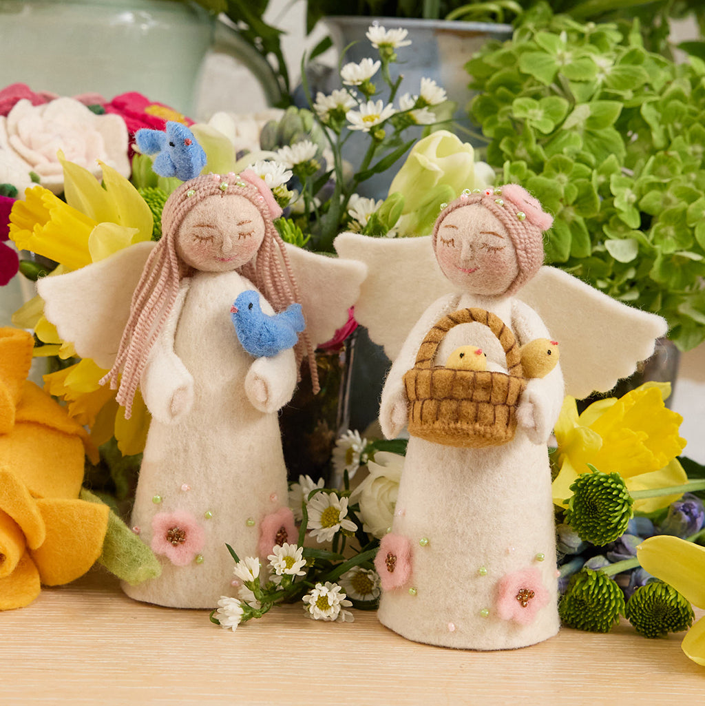 Spring Angel Birds Ornament