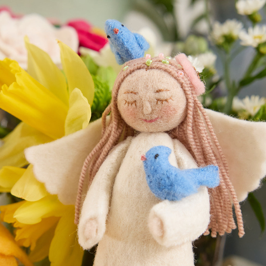 Spring Angel Birds Ornament
