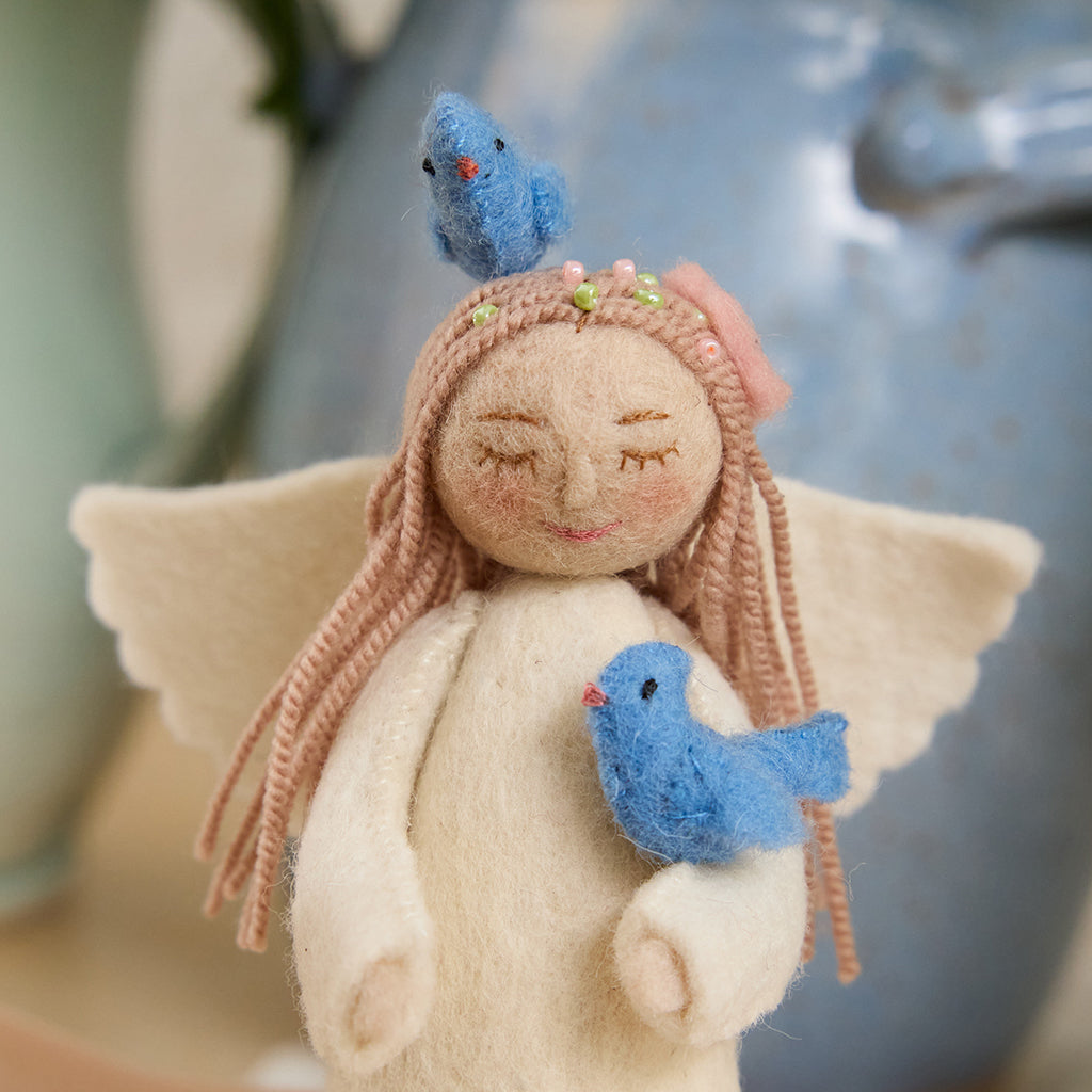 Spring Angel Birds Ornament