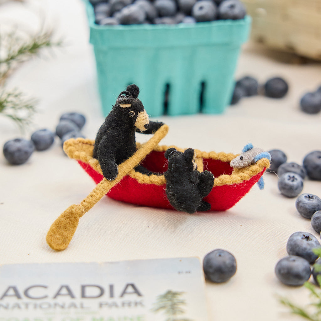 Bears in Canoe Ornament