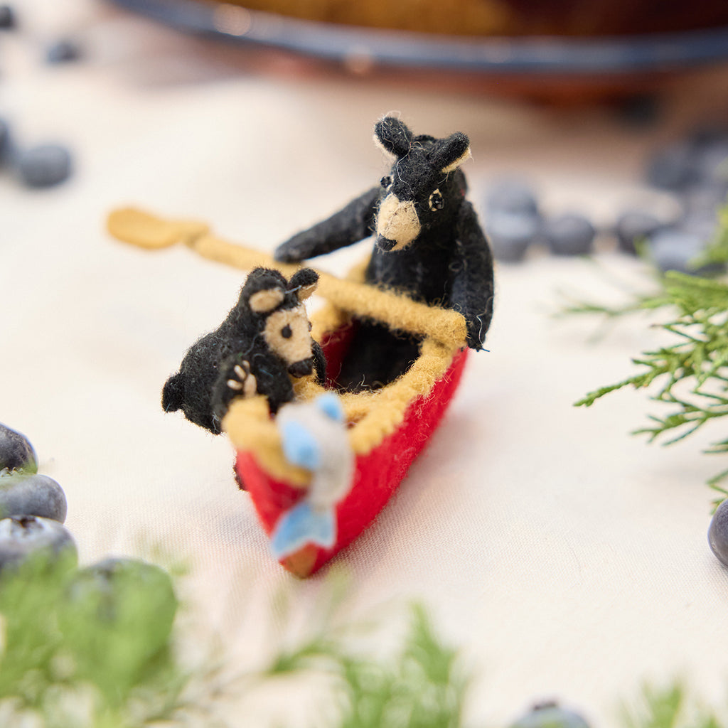 Bears in Canoe Ornament