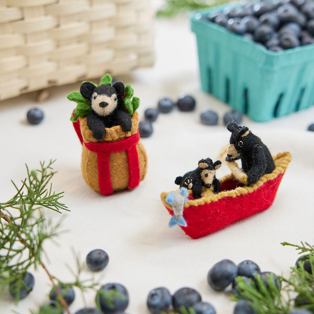 Bears in Canoe Ornament