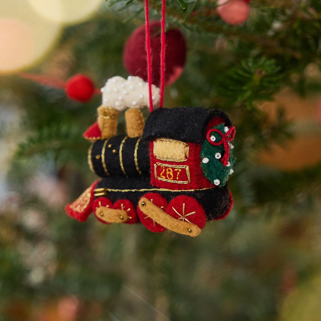 Steam Engine Train Ornament