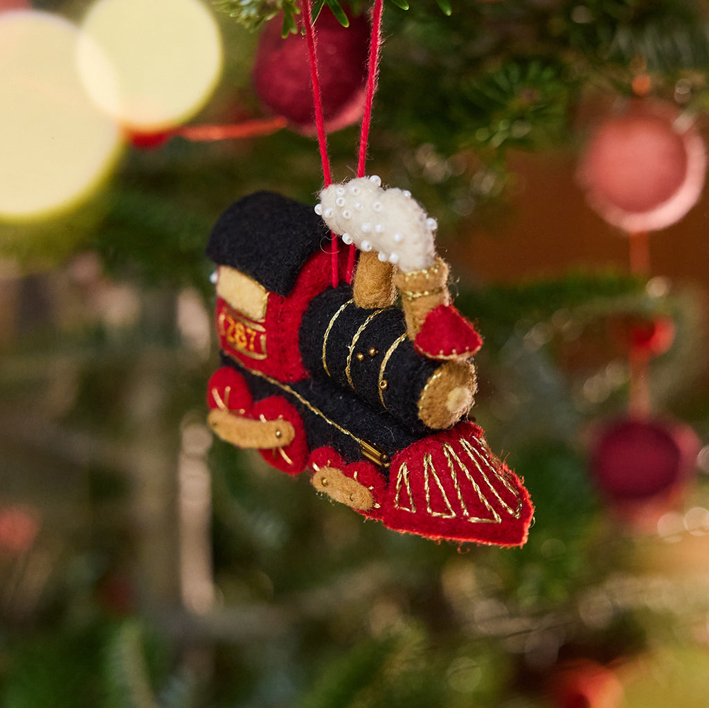 Steam Engine Train Ornament