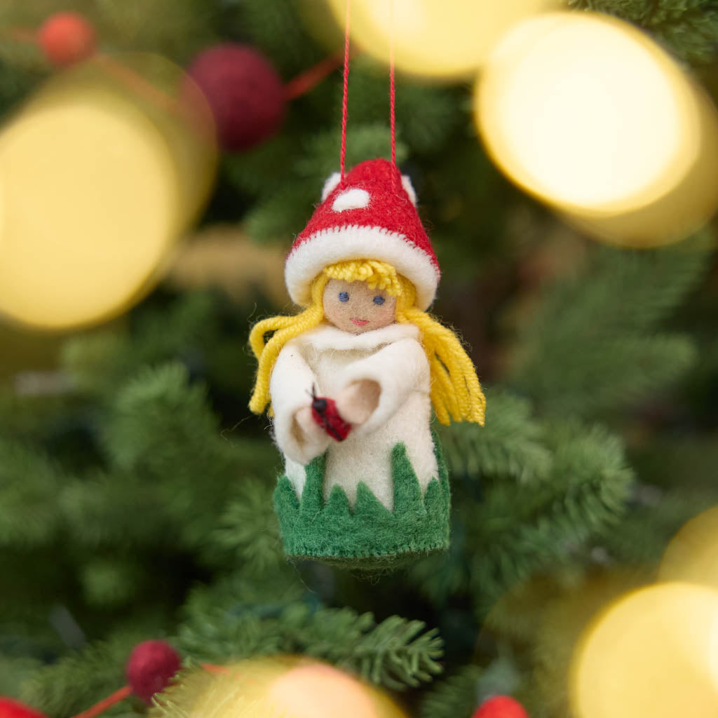 Little Mushroom Kid Ornament