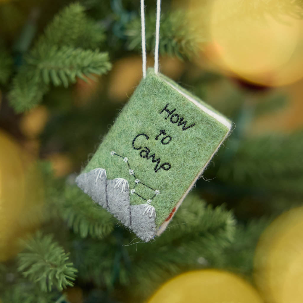 To Camp Book Ornament