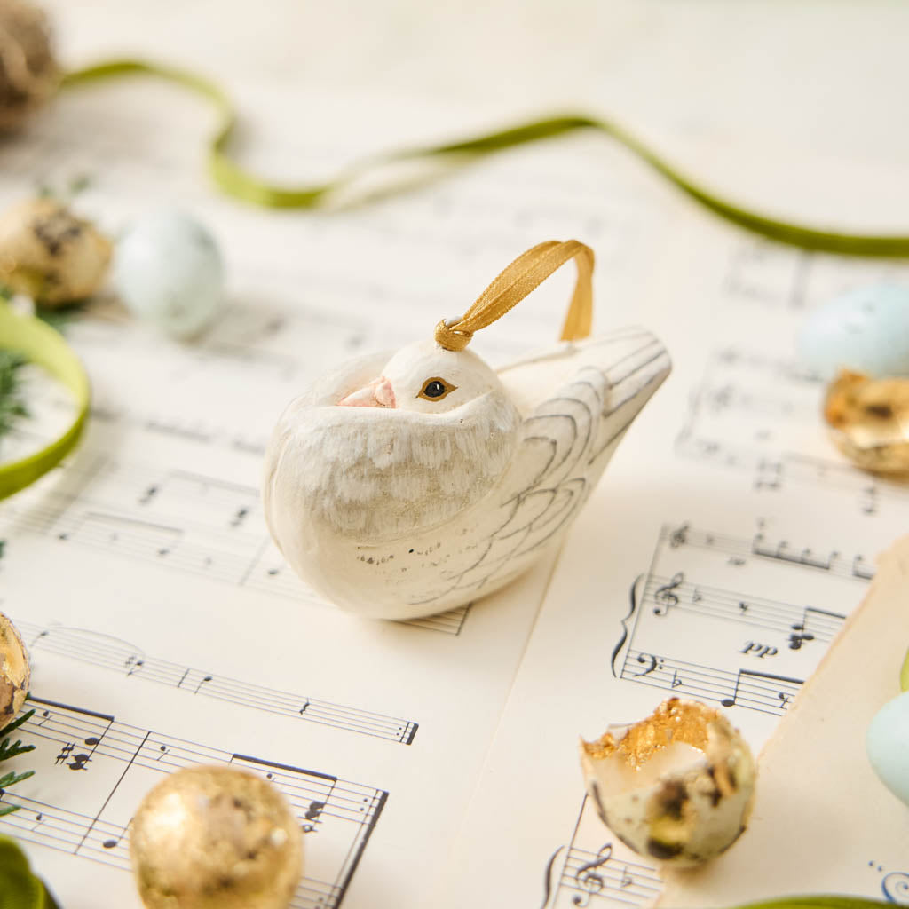 Cropper Pigeon Resin Ornament