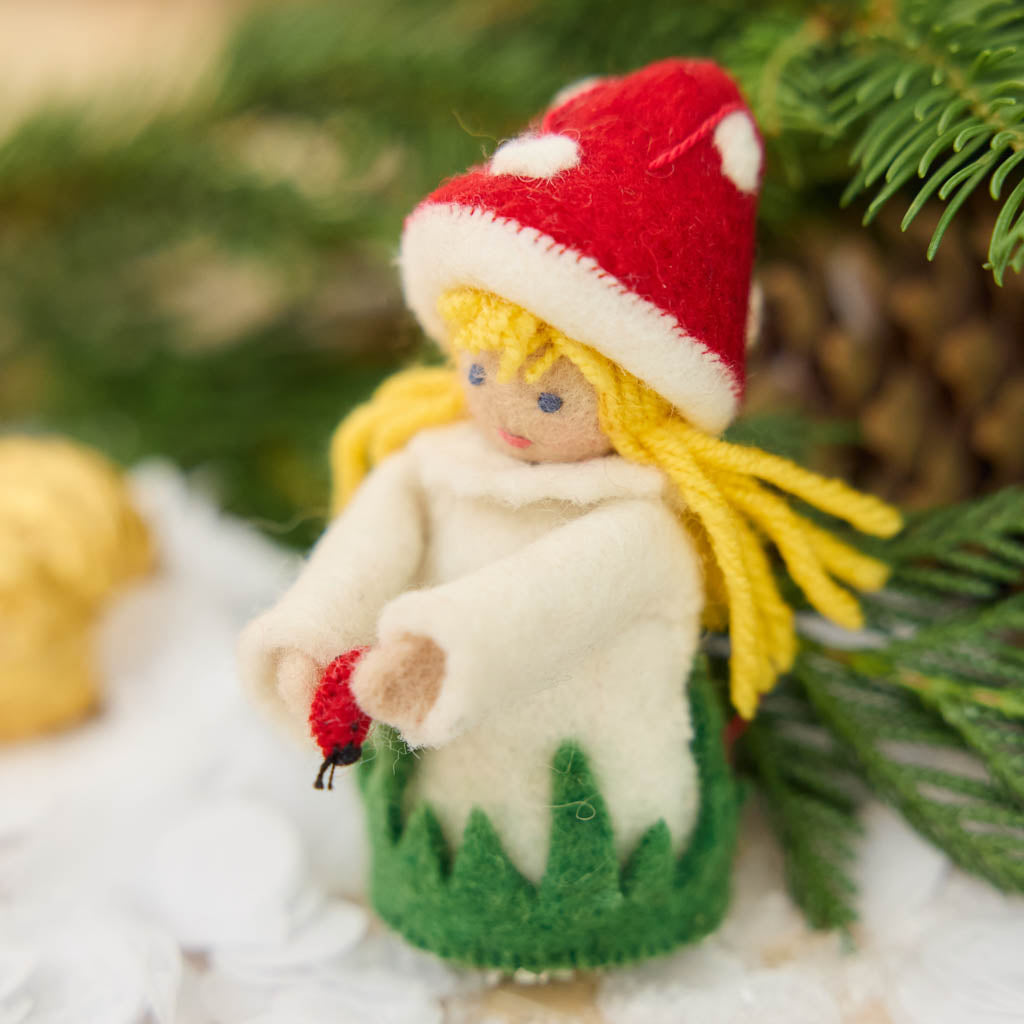 Little Mushroom Kid Ornament