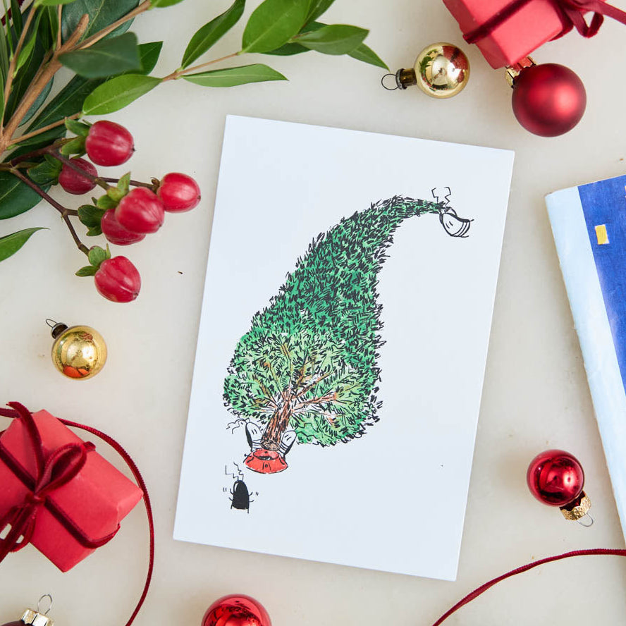 Roach-mas Tree Postcard
