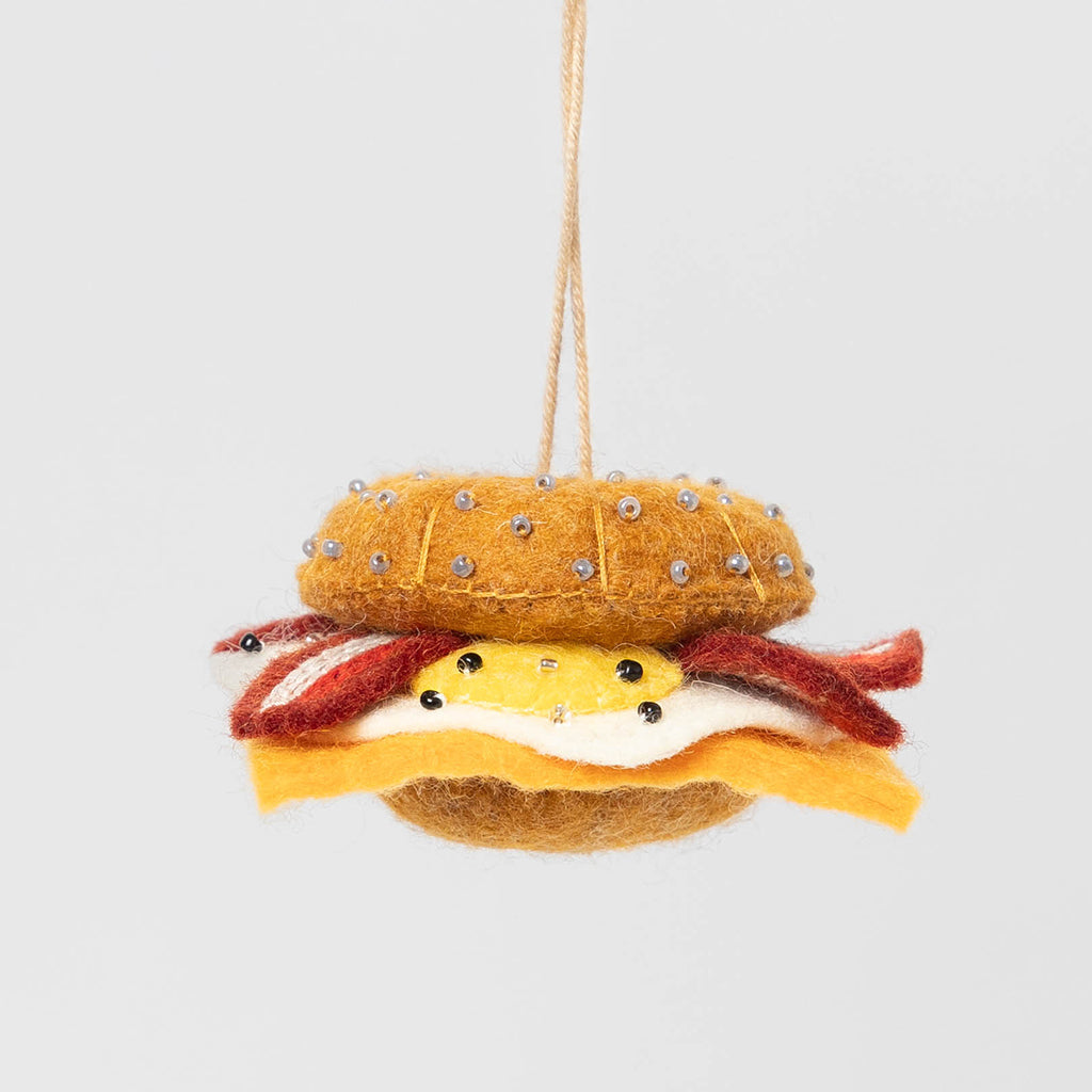 Cheese Breakfast Sandwich Ornament