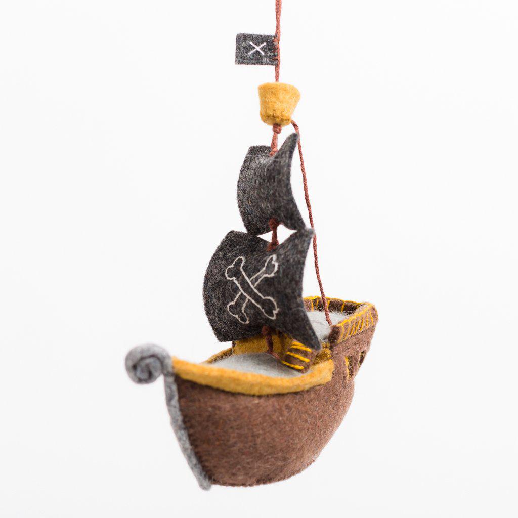 There Pirate Ship Ornament