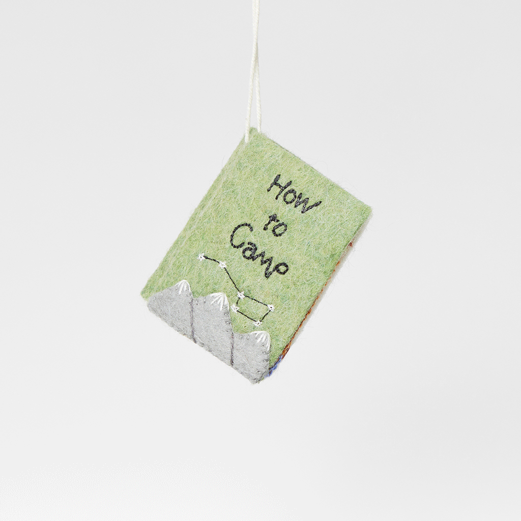 To Camp Book Ornament
