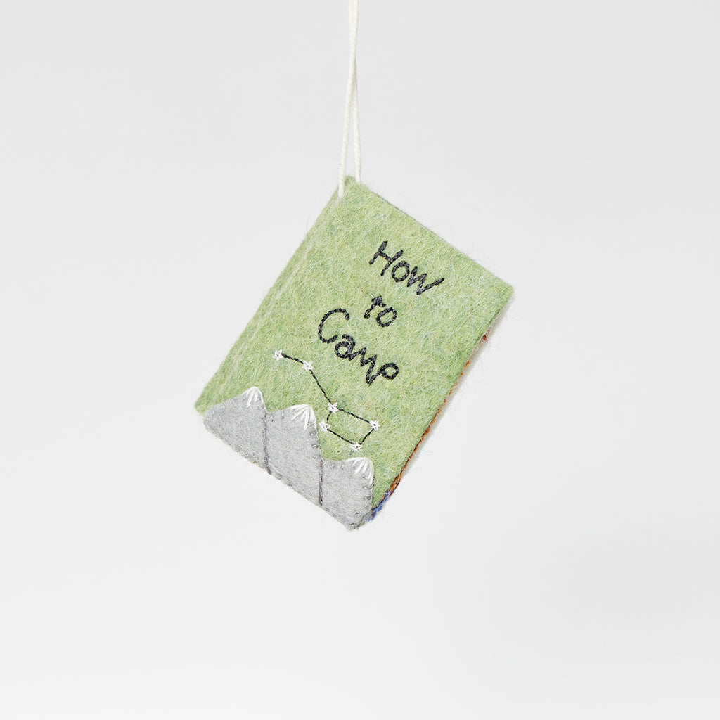 To Camp Book Ornament