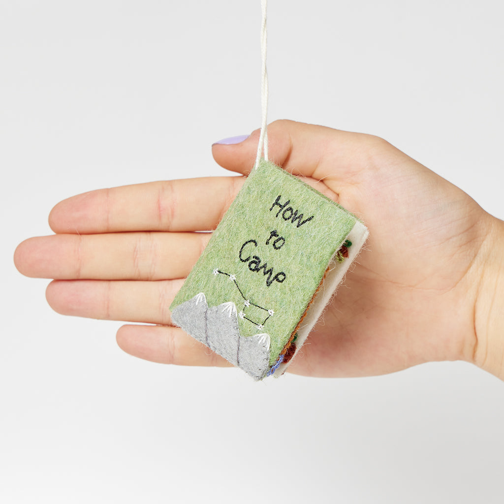 To Camp Book Ornament