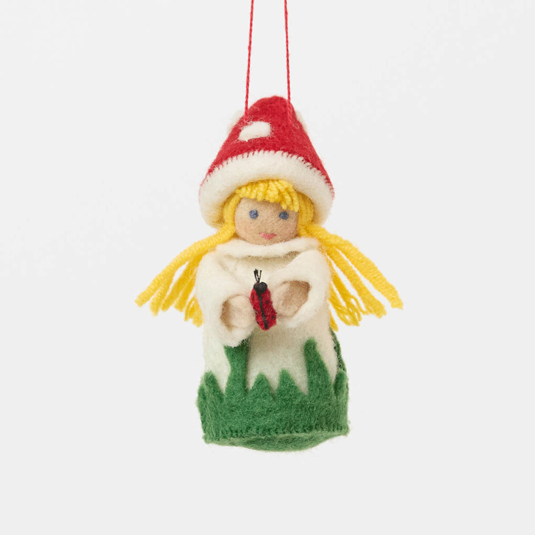 Little Mushroom Kid Ornament