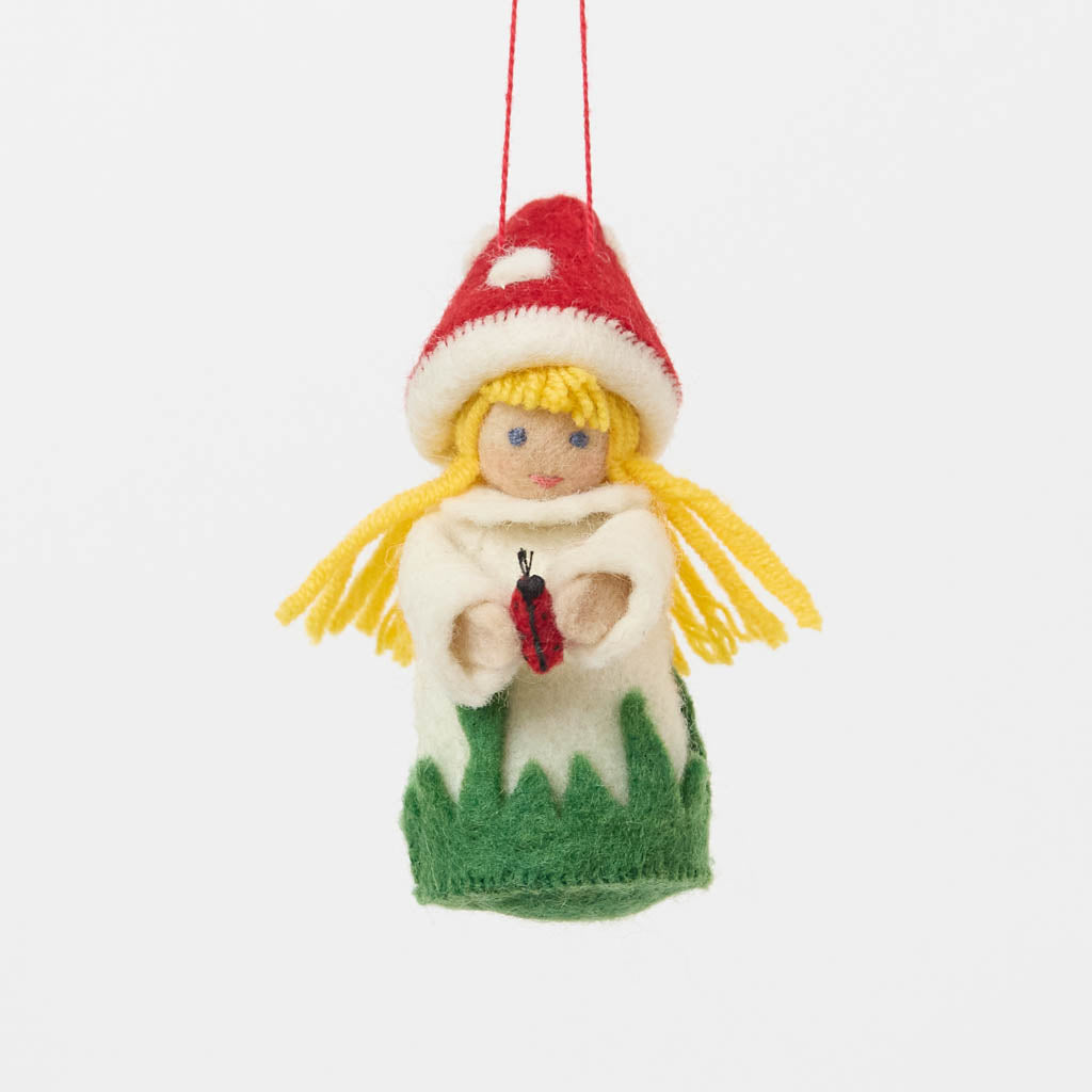 Little Mushroom Kid Ornament