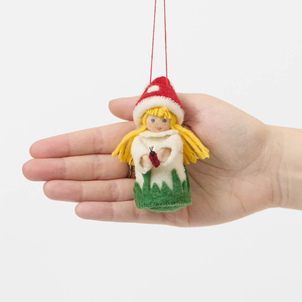 Little Mushroom Kid Ornament
