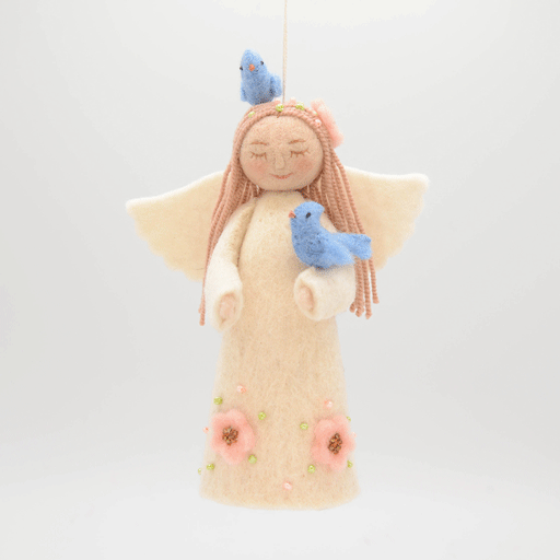 Spring Angel Birds Ornament