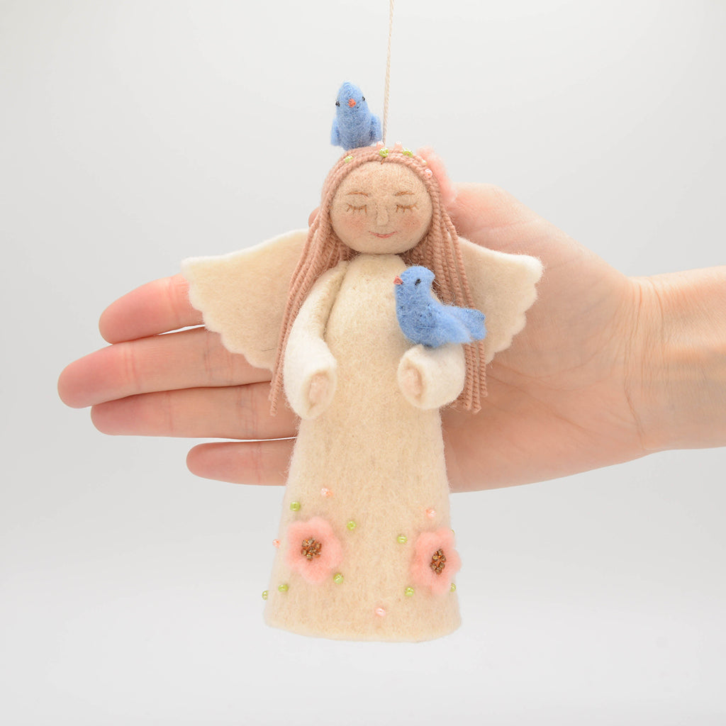 Spring Angel Birds Ornament