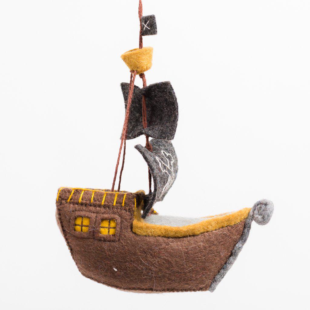 There Pirate Ship Ornament