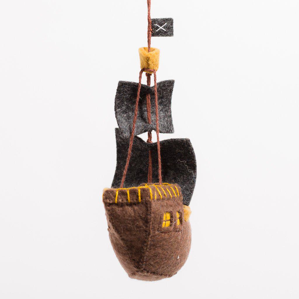There Pirate Ship Ornament