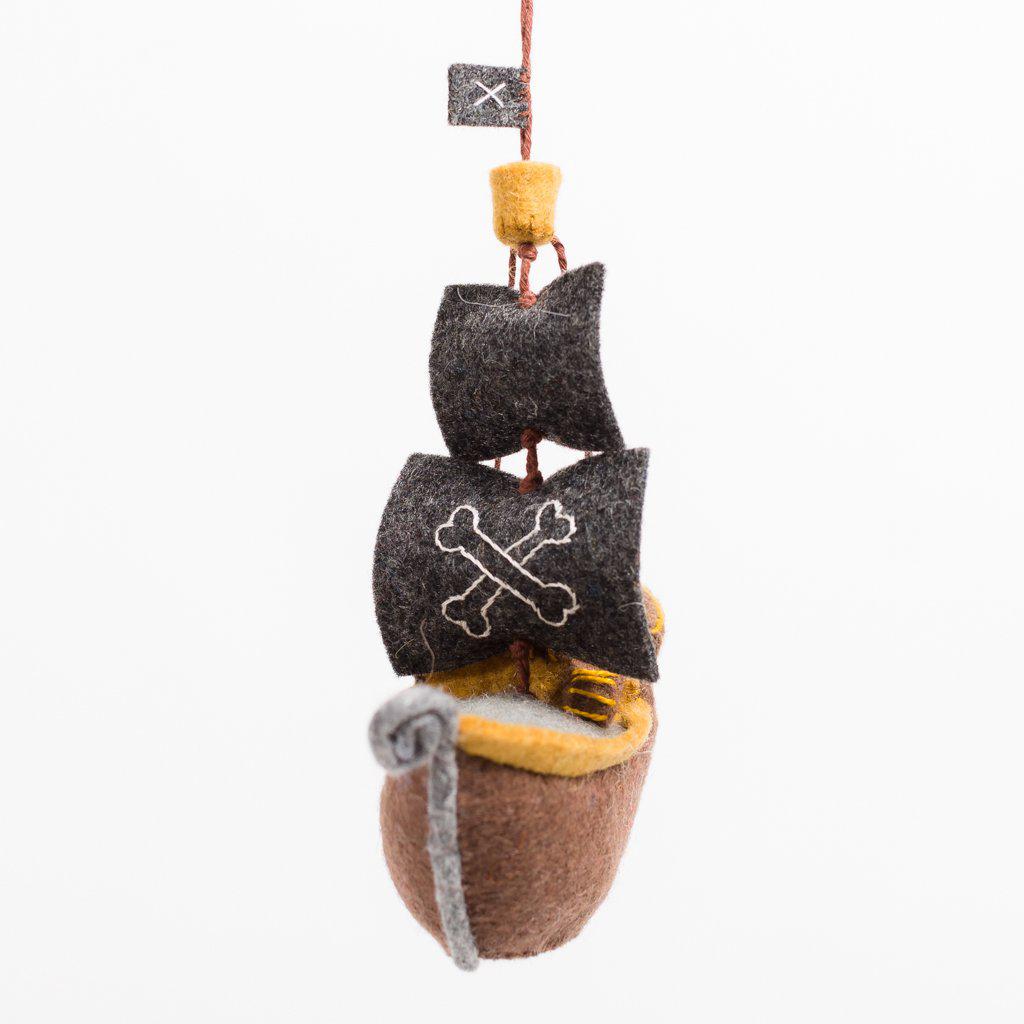There Pirate Ship Ornament